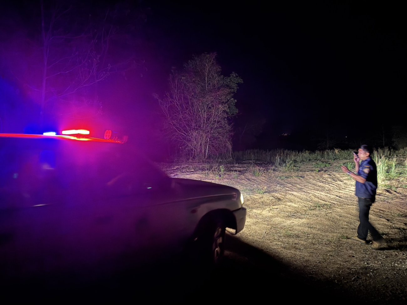 เจ้าหน้าที่งานป้องกันฯ ตรวจลาดตระเวนไฟป่า